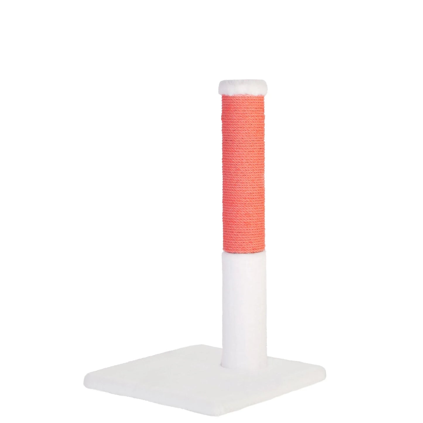 Noba Classic 28" Scratching Post - White Faux Fur