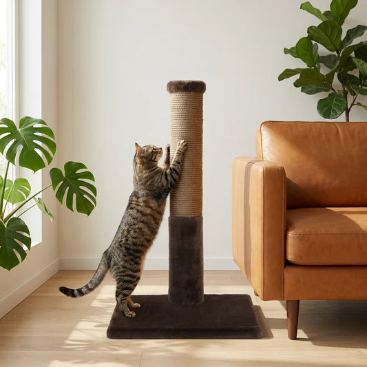 Noba Classic 28" Arbre à Chat - Fausse Fourrure Marron