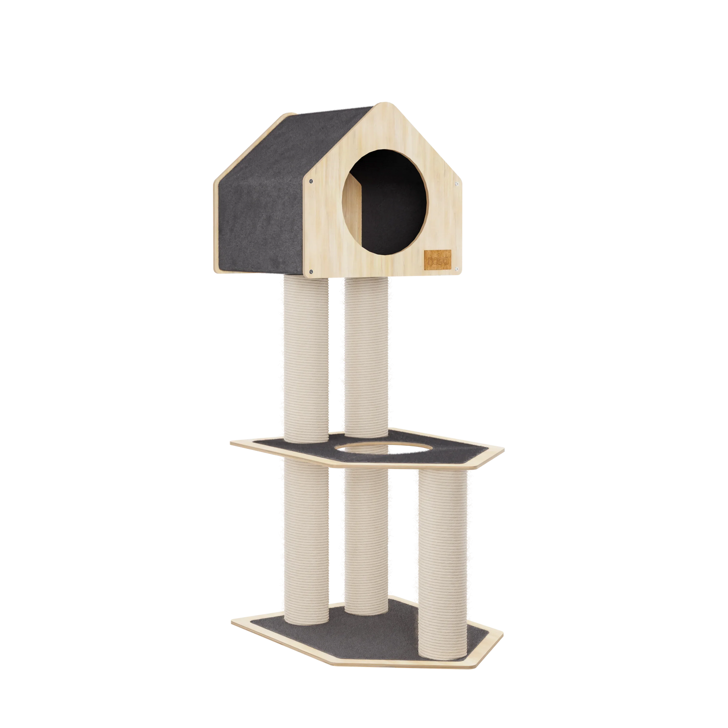 Arbre à chat de luxe à 2 niveaux Condo Hideout