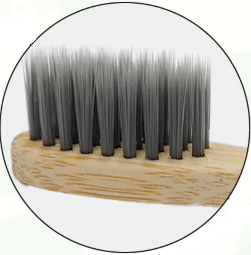 Brosse à dents pour chien en bambou, lot de 4