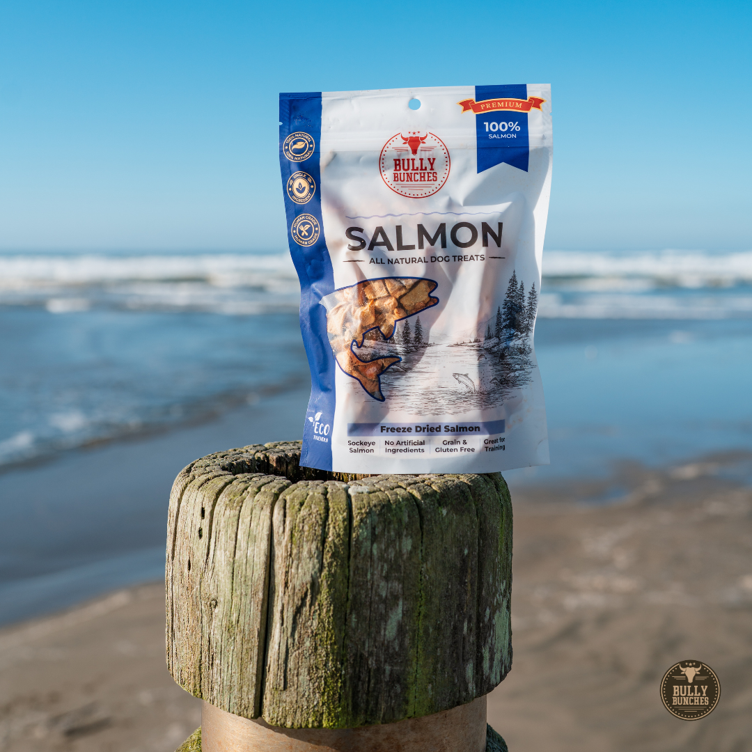 Bully Bunches Freeze Dried Salmon 100g / 3.5oz