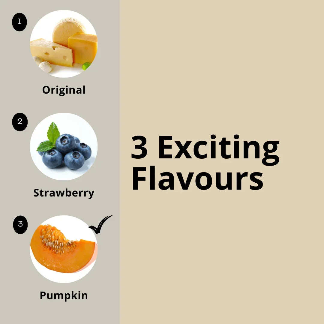 Friandises au fromage de Yack pour chiens – Citrouille