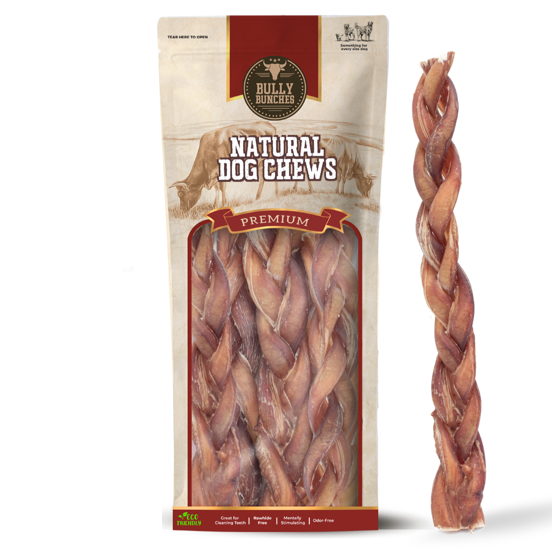 Bully Bunches 12 Inch Standard Braided Bully Stick