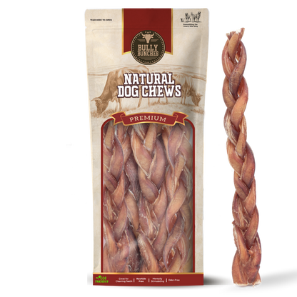 Bully Bunches 12 Inch Standard Braided Bully Stick