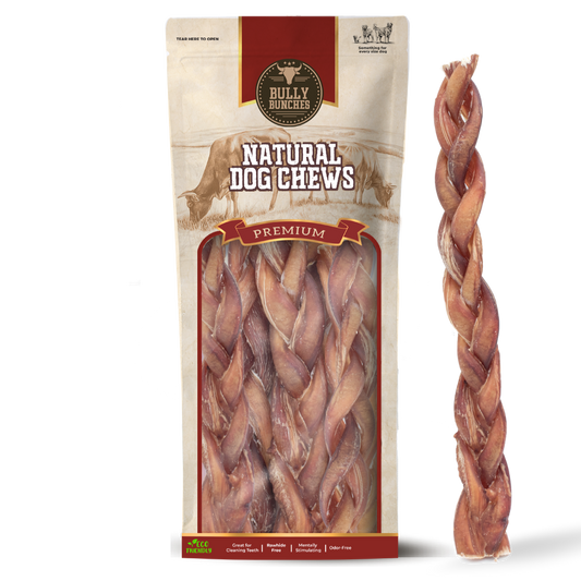Bully Bunches 12 Inch Standard Braided Bully Stick