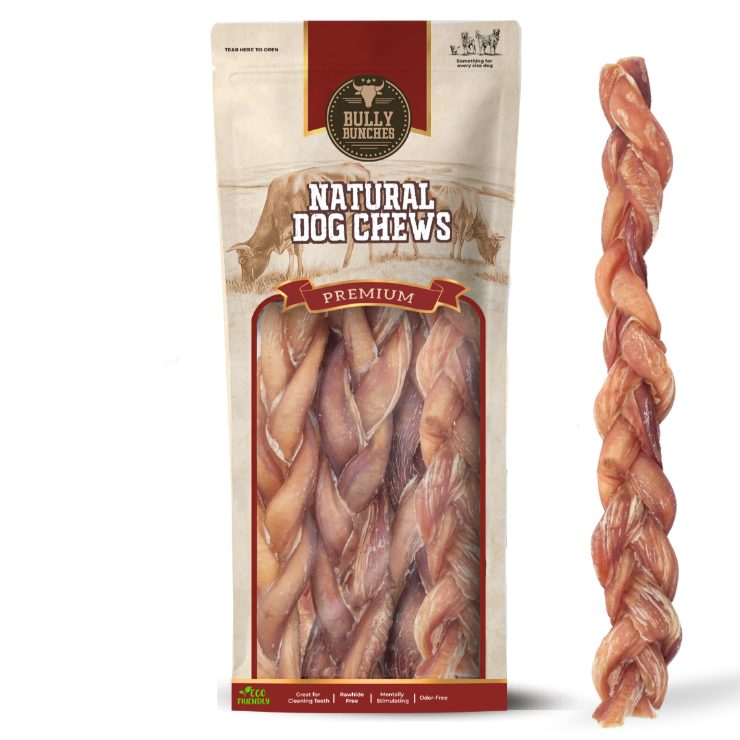 Bully Bunches 12 Inch Thick Braided Bully Stick