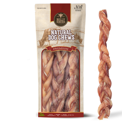 Bully Bunches 12 Inch Thick Braided Bully Stick
