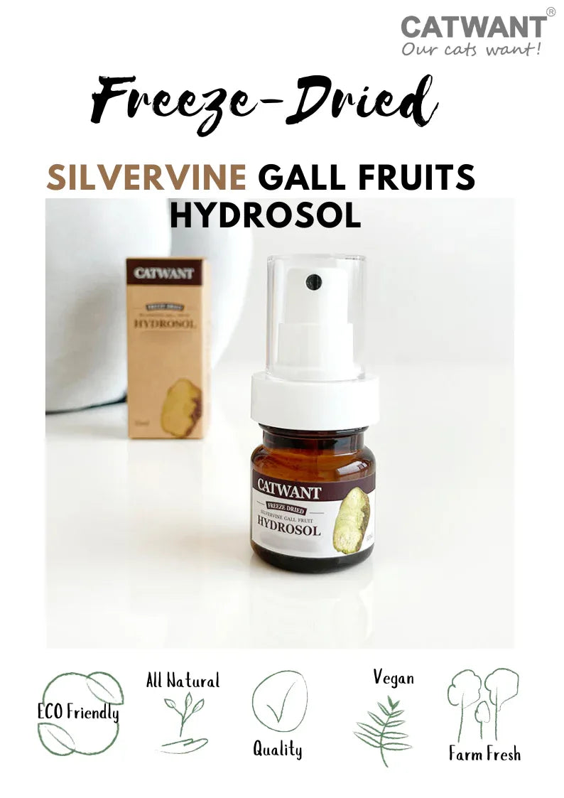 Freeze-Dried Silvervine (Matatabi) Gall Fruit Hydrosol, 35 ML