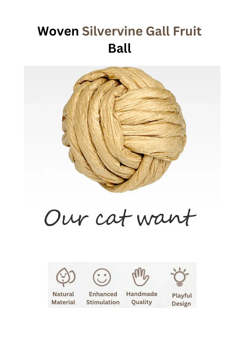 Balle tressée en fruit de vigne argentée