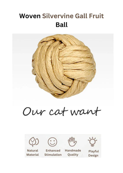 Balle tressée en fruit de vigne argentée