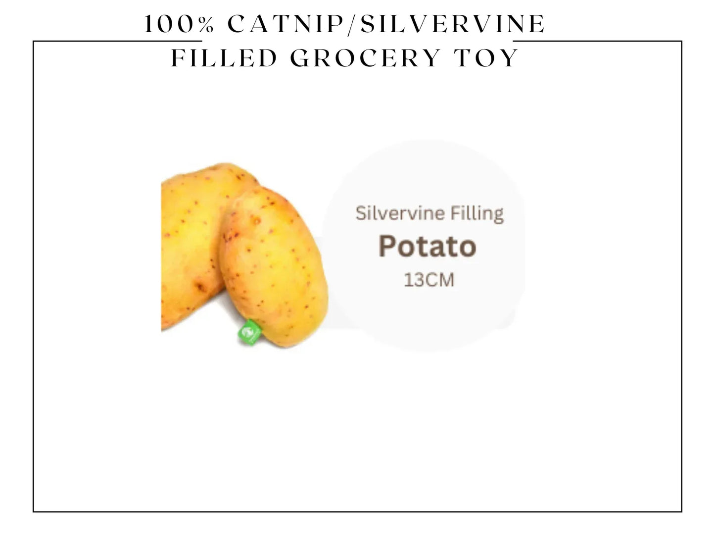 Jouet à câliner en vrac 100 % vigne d'argent/cataire