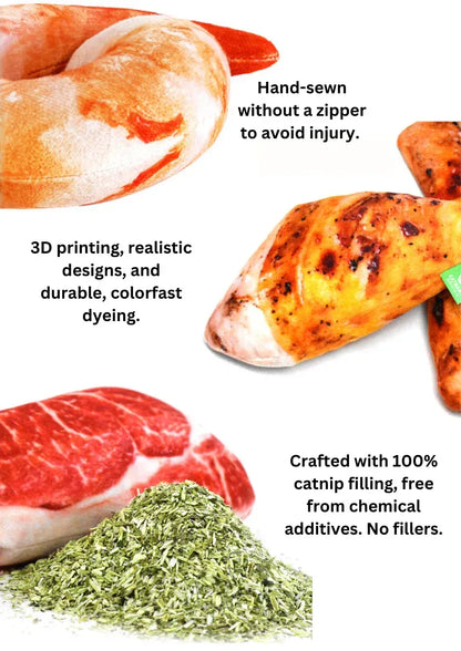 Jouet à câliner en vrac 100 % vigne d'argent/cataire