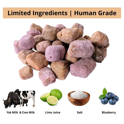 Yak Cheese Puffs for Dogs – Blueberry