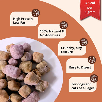 Yak Cheese Puffs for Dogs – Blueberry
