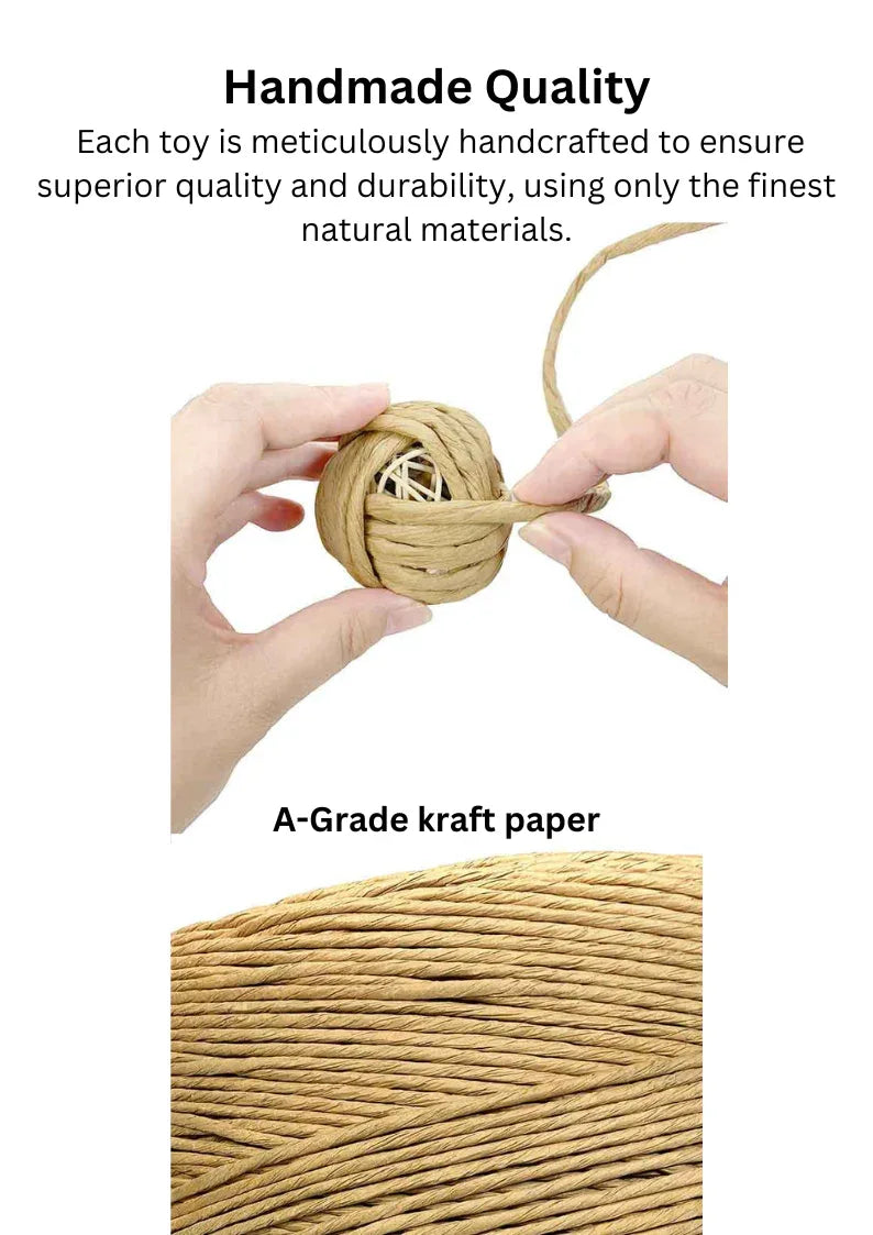 Balle tressée en fruit de vigne argentée