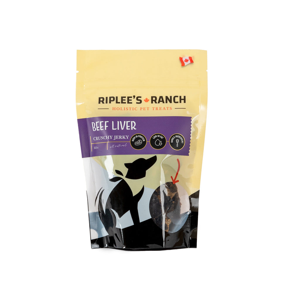 Riplee's Ranch Beef Liver - Crunchy Jerky - Dog Treats