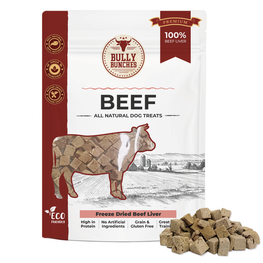Bully Bunches Freeze Dried Beef Liver 100g / 3.5oz