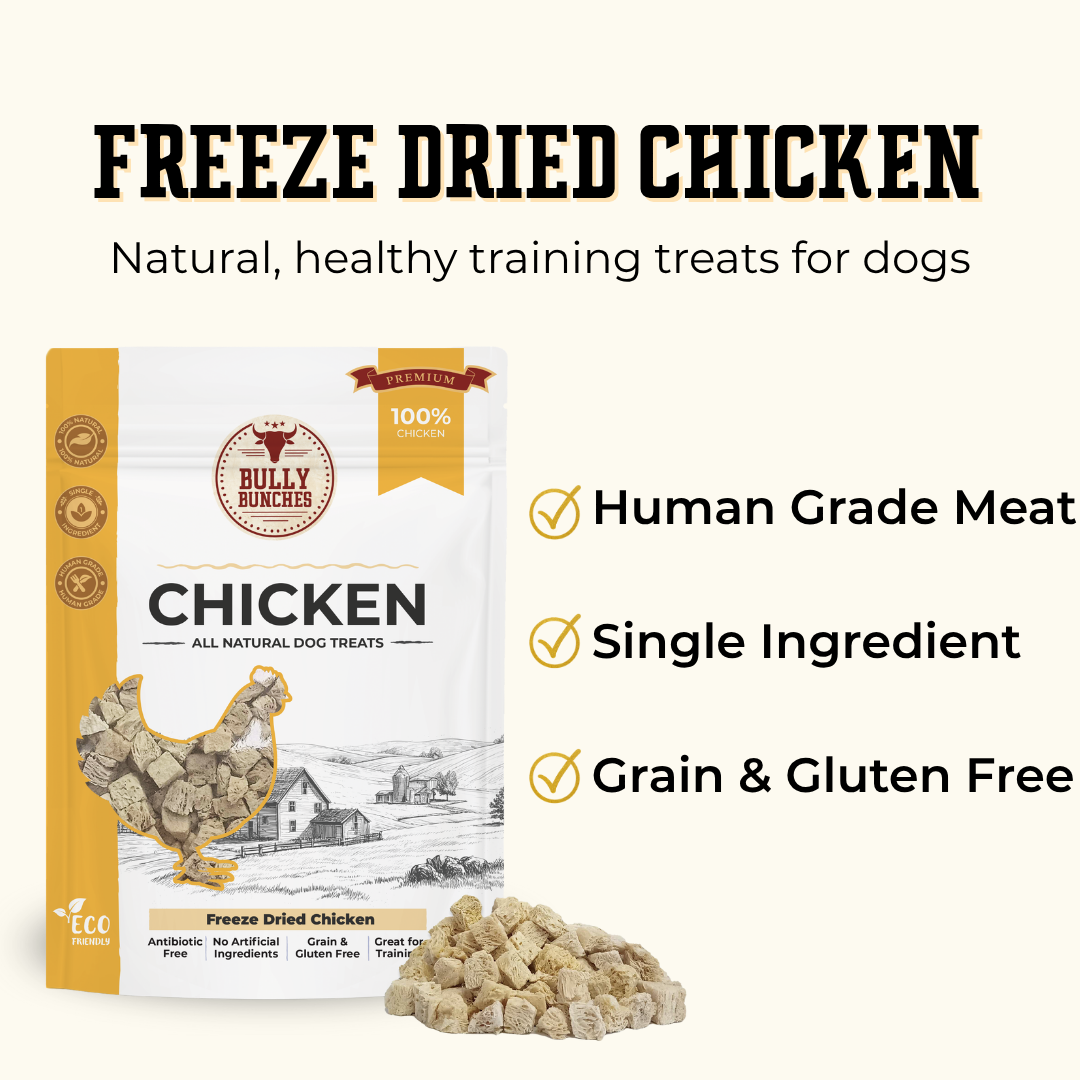 Bully Bunches Freeze Dried Chicken 100g / 3.5oz