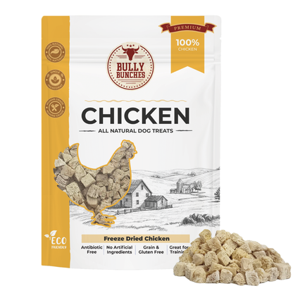 Bully Bunches Freeze Dried Chicken 100g / 3.5oz