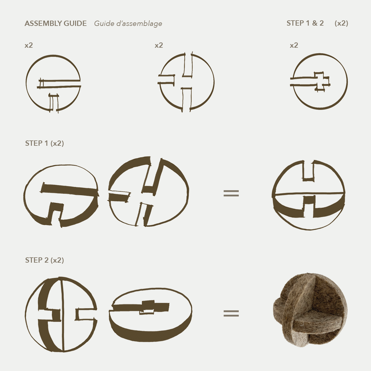 MATT Natural Cat Balls, Set of 2