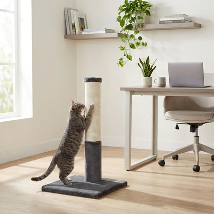 Arbre à chat Noba Classic 28" - Fourrure synthétique grise