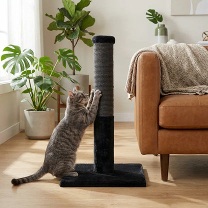 Noba Classic Arbre à chat 71 cm - Fausse fourrure noire