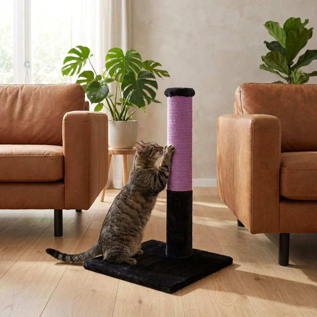 Noba Classic Arbre à chat 71 cm - Fausse fourrure noire