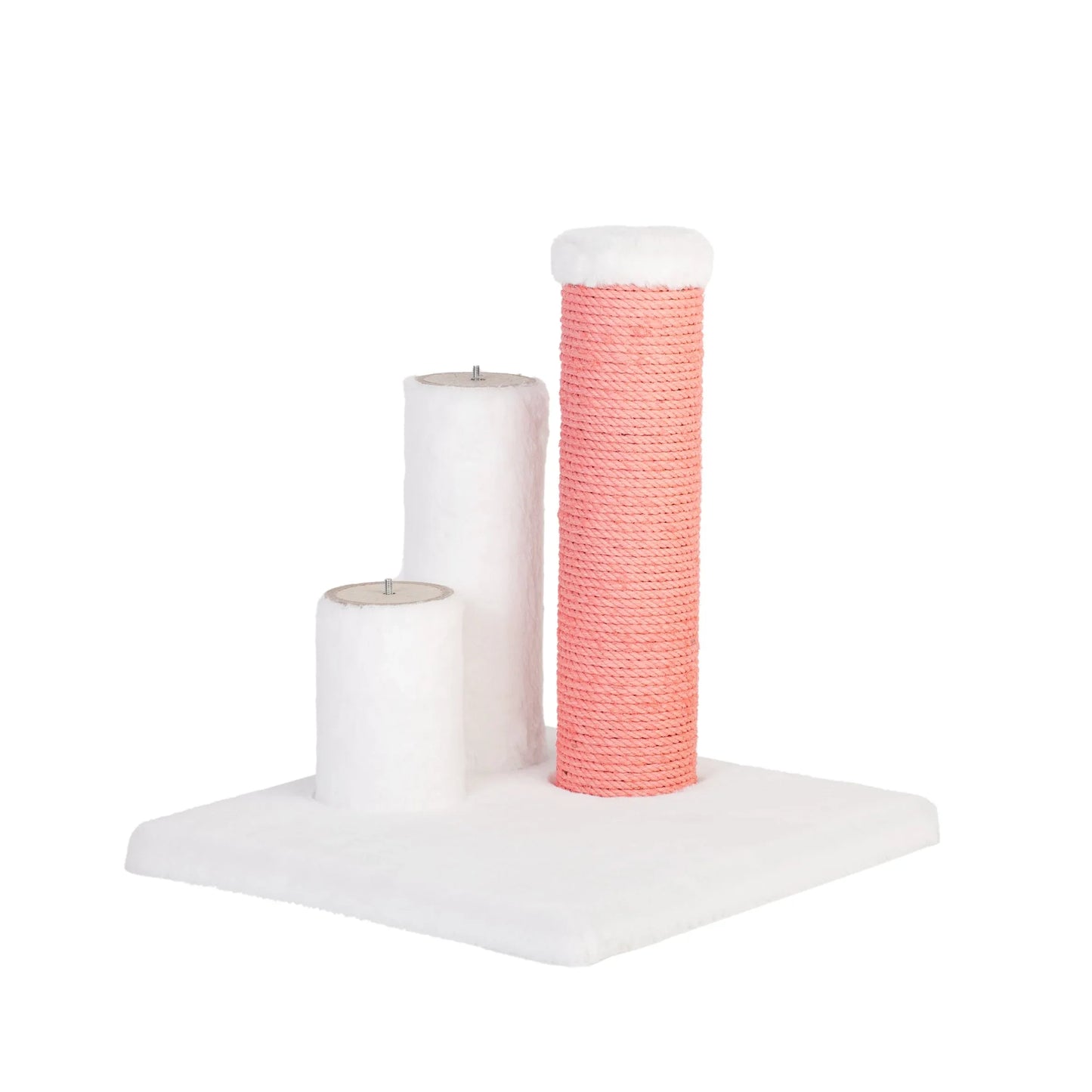 Noba Evolution - Arbre à chat 4 en 1 - Fourrure synthétique blanche