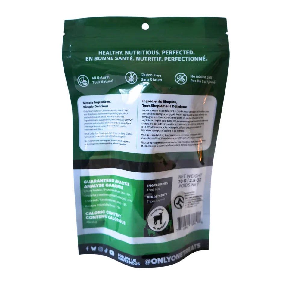 Panse d'agneau verte 70g