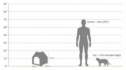 The Noba Cottage Scratchable Cat House