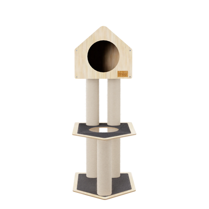 Arbre à chat de luxe à 2 niveaux Condo Hideout
