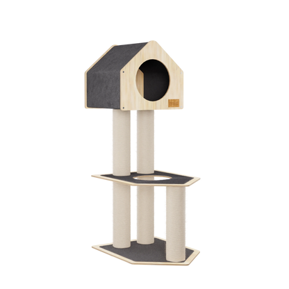 Arbre à chat de luxe à 2 niveaux Condo Hideout