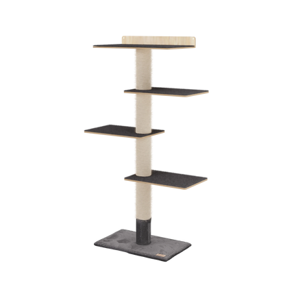 Arbre à chat mural de 183 cm – Idéal pour les petits espaces