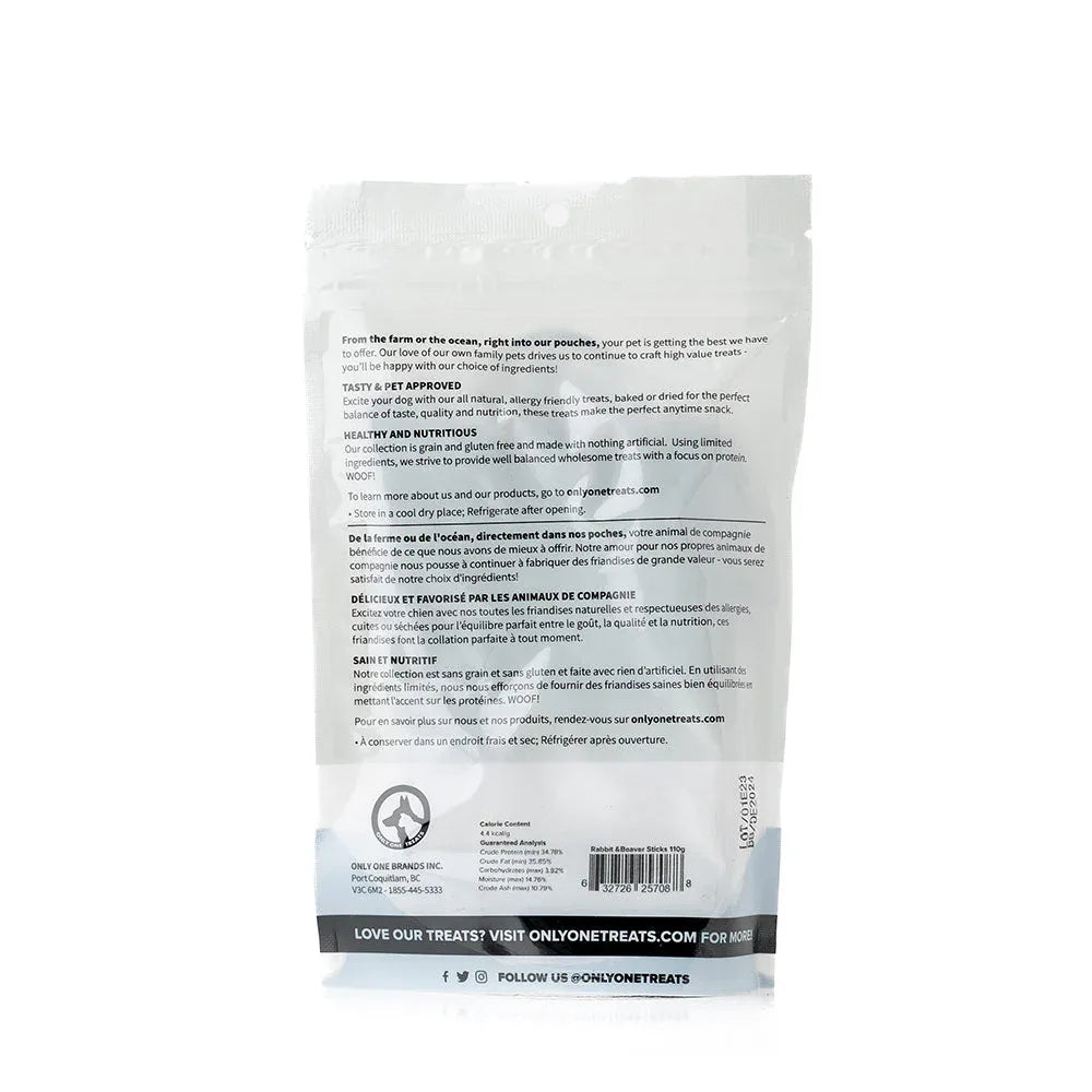 Rabbit & Beaver Sticks 110g