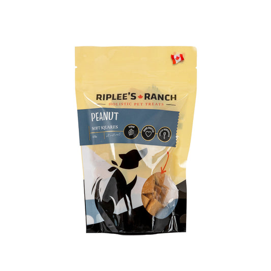 Riplee's Ranch Peanut - Soft Square - Dog Treats