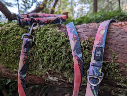 Woof & Stuff Sunrise Peaks Waterproof Leash
