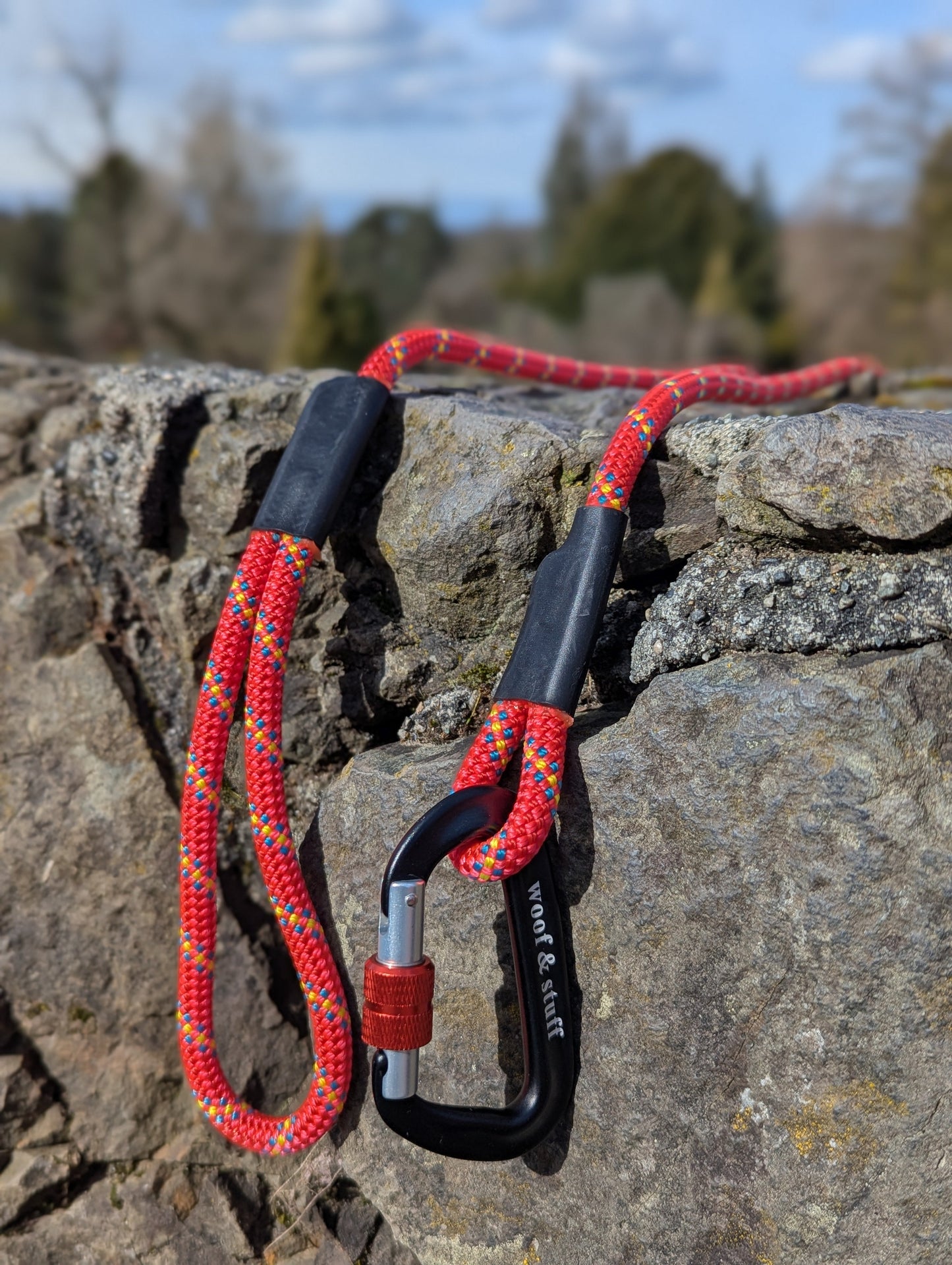 Woof & Stuff Fuchsia Rope Leash