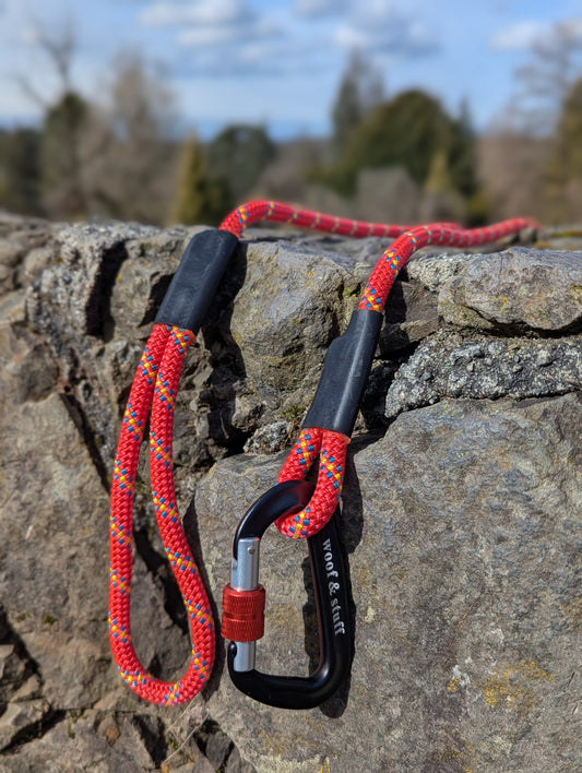 Woof & Stuff Fuchsia Rope Leash