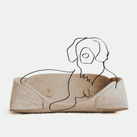 MATT Wool Felt Pet Basket 20″×15″