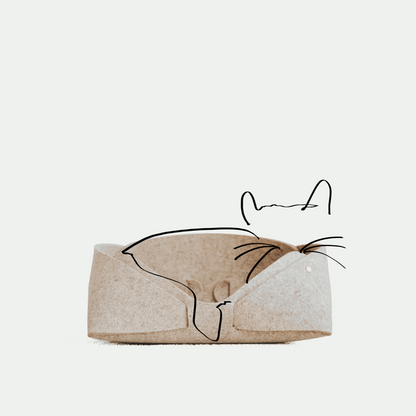 MATT Wool Felt Pet Basket 14″×12″
