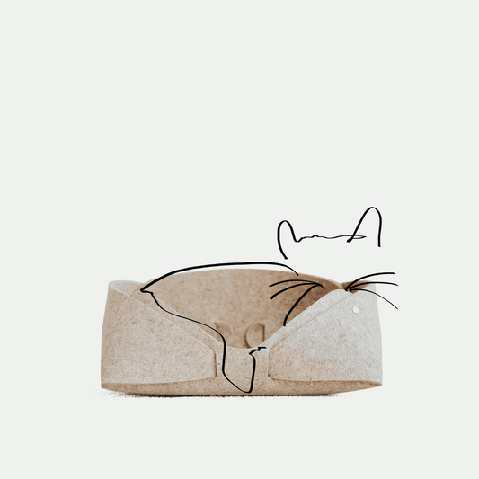 MATT Wool Felt Pet Basket 14″×12″