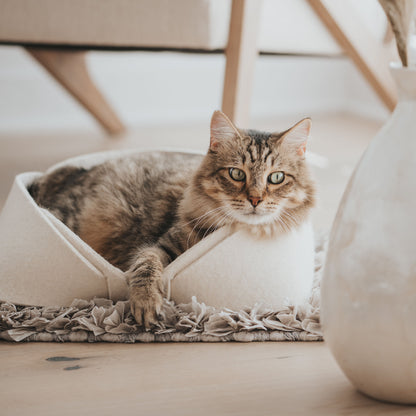 MATT Wool Felt Pet Basket 14″×12″