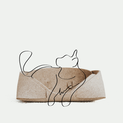 MATT Wool Felt Pet Basket 17″×13″