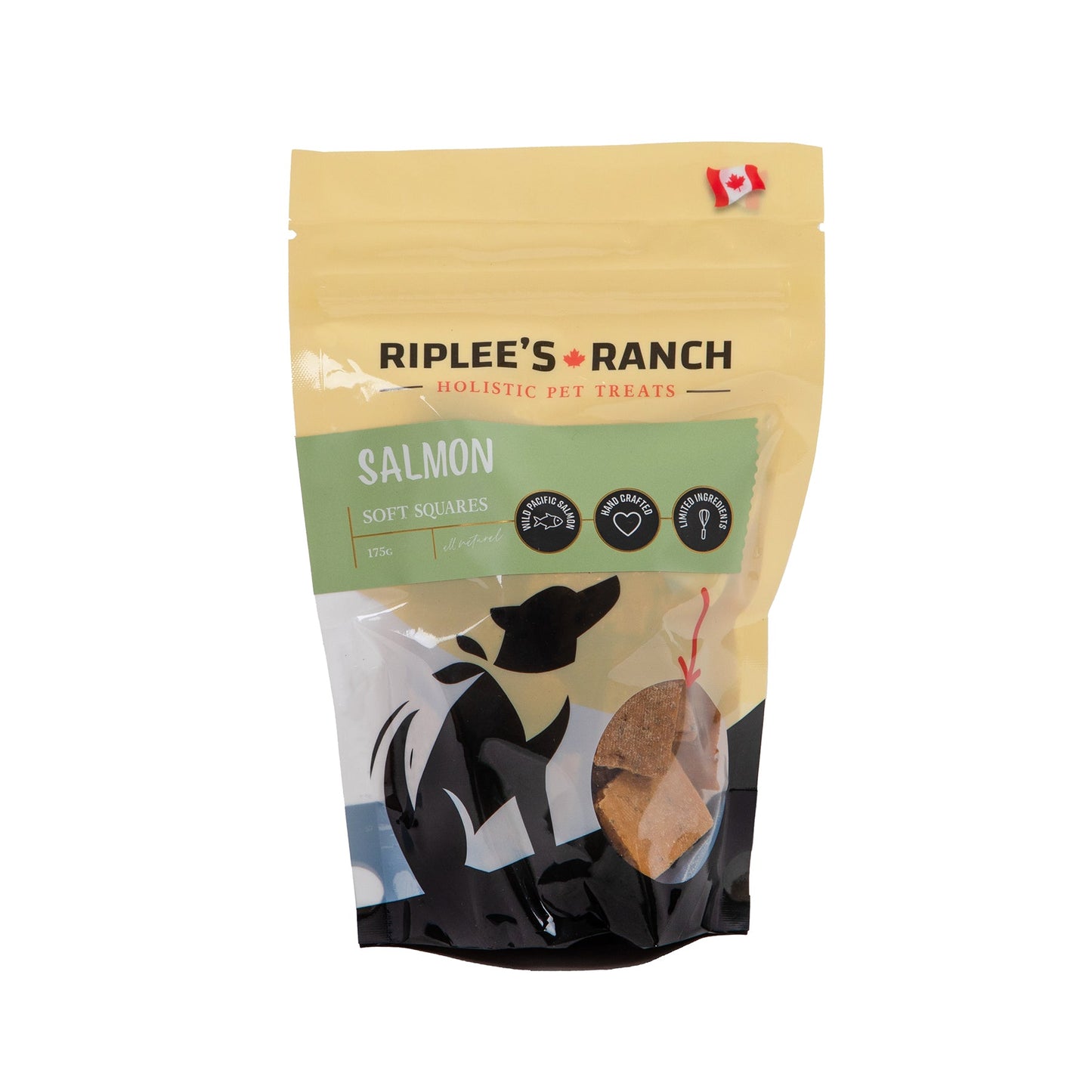 Riplee's Ranch Salmon - Soft Square - Dog Treats