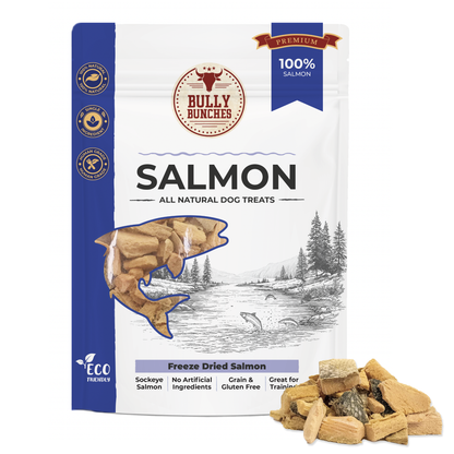 Bully Bunches Freeze Dried Salmon 100g / 3.5oz