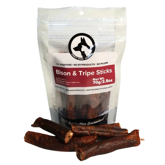 Bâtonnets de bison et de tripes 70g