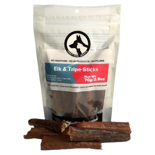 Elk & Beef Tripe Sticks 70g