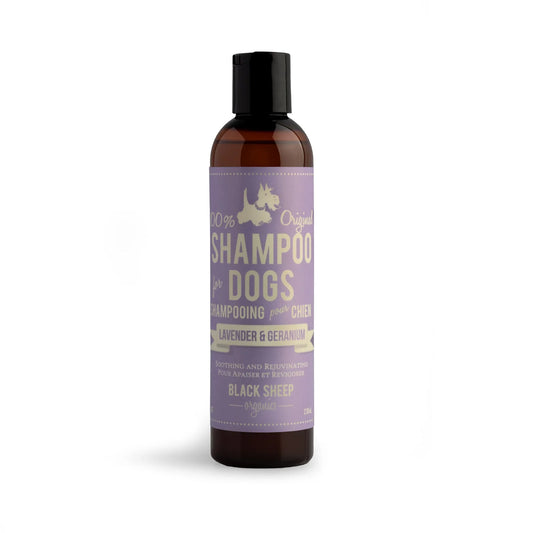 Shampooing pour chien Lavande & Géranium pour peaux sensibles