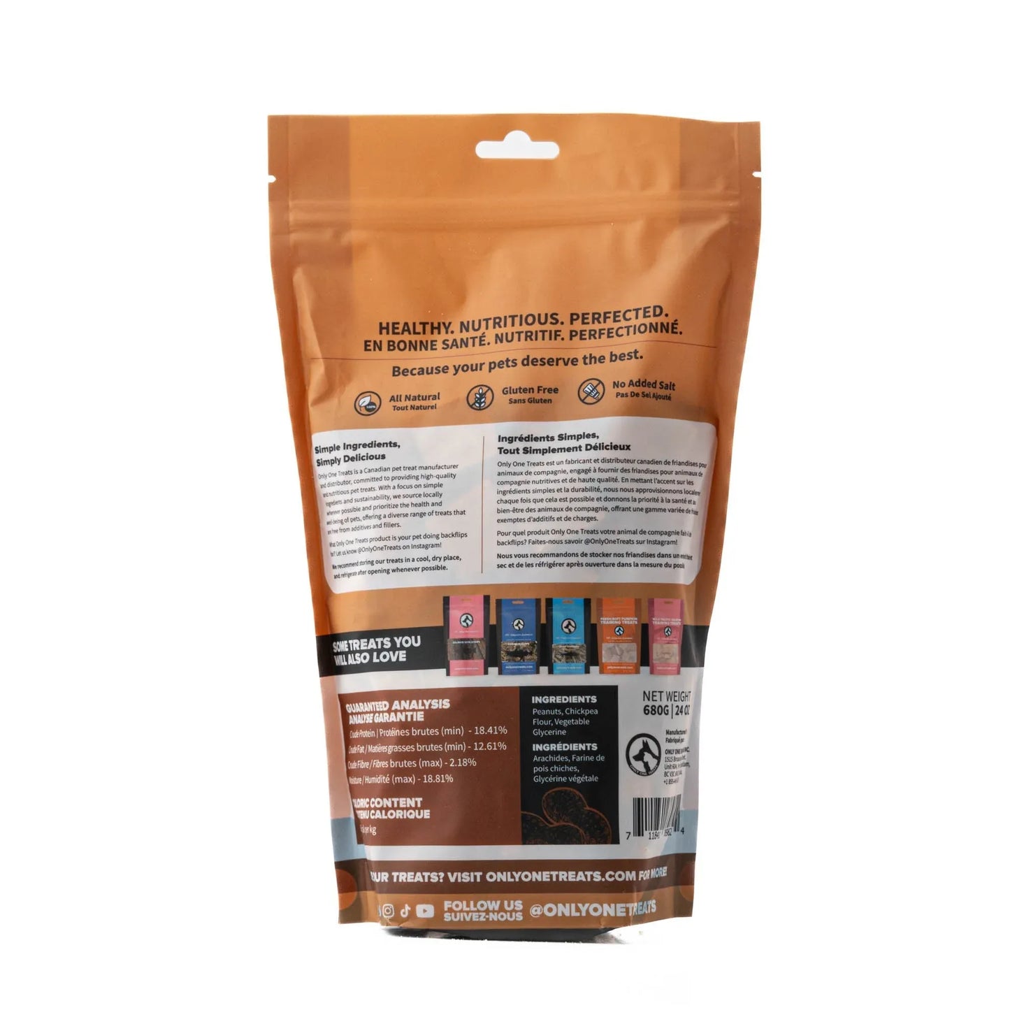 Soft Natural Peanut Training Treats 680g